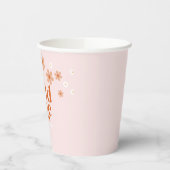 Gobelets En Papier Retro sauvage une marguerite boho premier annivers (Gauche)