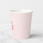 Gobelets En Papier Retro sauvage une marguerite boho premier annivers (Gauche)