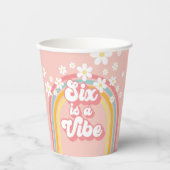 Gobelets En Papier Retro Six est une Vibe Super Rainbow 6e anniversai (Recto)