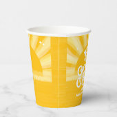 Gobelets En Papier Retro Sunshine Graduation Party (Droite)