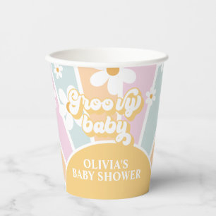 Gobelets En Papier Retro Sunshine Super BABY pastel Daisy