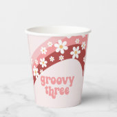 Gobelets En Papier Retro super trois jours 3e anniversaire (Recto)