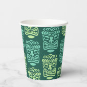 Gobelets En Papier Retro Tiki Beach Party (Verso)