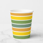 Gobelets En Papier Retro Tropical Ananas Pickleball Enterrement de Vi (Verso)