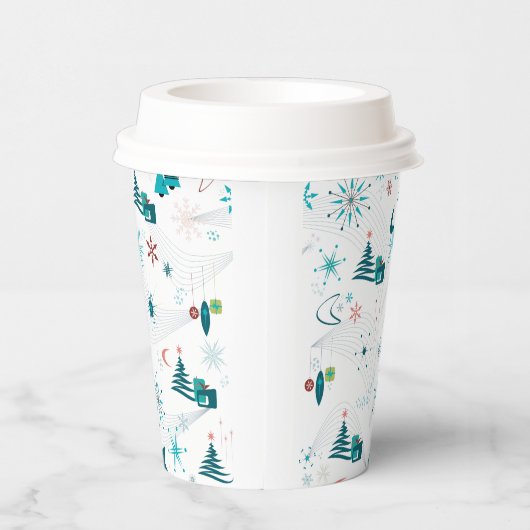 Gobelets En Papier Retro Une tasse de papier de Noël Go-Go (Droite)