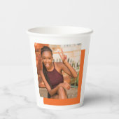 Gobelets En Papier Retro Vibes Graduation Party Classe de 2024 (Verso)