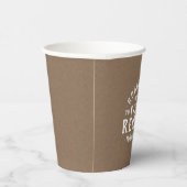 Gobelets En Papier Retrouvailles familiales personnalisées rustiques (Droite)