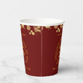 Gobelets En Papier Réunion de classe du collège Red & Gold School (Droite)