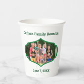 Gobelets En Papier Réunion en famille avec photo (Recto)