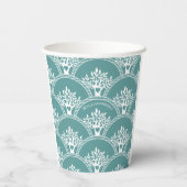 Gobelets En Papier Réunion Monogramme de l'arbre familial (Verso)