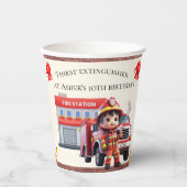 Gobelets En Papier Reusable & Personalized Firefighter Eco-Friendly (Recto)