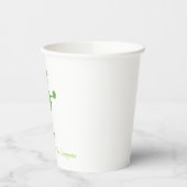 Gobelets En Papier Réussite de Service & Boisson Vert (Gauche)