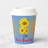 Gobelets En Papier Réveil au soleil - Café / Boire (Verso)