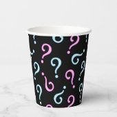 Gobelets En Papier Révélation de bébé rose ou bleu (Verso)