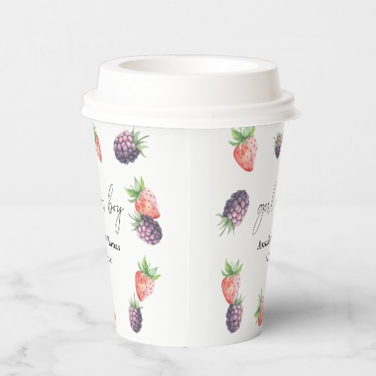Gobelets En Papier Révélation de genre Berries. Fille ou garçon (Droite)