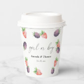 Gobelets En Papier Révélation de genre Berries. Fille ou garçon (Recto)