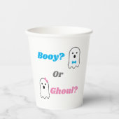 Gobelets En Papier Révélation de genre de garçon ou de fille Ghoul Ha (Recto)