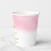 Gobelets En Papier Révélation de genre de l'aquarelle (Verso)