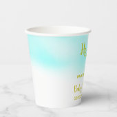 Gobelets En Papier Révélation de genre de l'aquarelle (Recto)