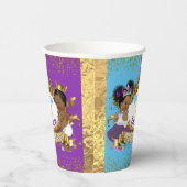 Gobelets En Papier Révélation Royale Africaine de Genre Violet & Bleu (Droite)