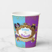 Gobelets En Papier Révélation Royale Africaine de Genre Violet & Bleu (Recto)