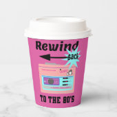 Gobelets En Papier Revenez aux années 80 (Recto)