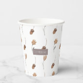 Gobelets En Papier Rêves de Forêt Éteinte (Recto)