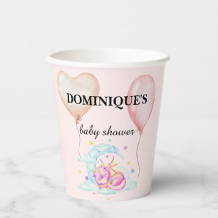 Gobelets En Papier Rêves dragons - Baby shower