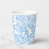 Gobelets En Papier Rêves papillons (bleu) (Gauche)