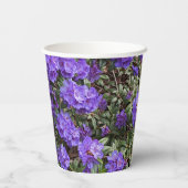 Gobelets En Papier Rhododendron pourpre fleurit (Verso)