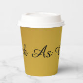 Gobelets En Papier Riche en or (Gauche)