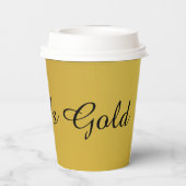 Gobelets En Papier Riche en or (Verso)