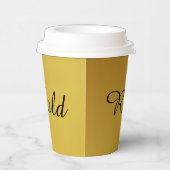 Gobelets En Papier Riche en or (Droite)