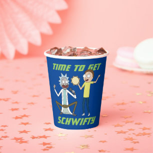 Gobelets En Papier RICK ET MORTY™ Il Est Temps D'Obtenir Schwifty