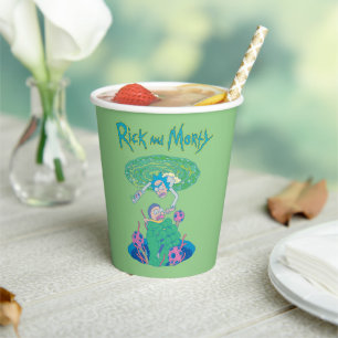 Gobelets En Papier RICK ET MORTY™ Secourt du portail