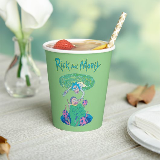 Gobelets En Papier RICK ET MORTY™ | Secourt du portail (Insitu)