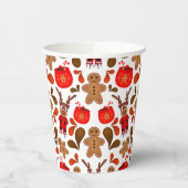 Gobelets En Papier Rinder De Noël Kasky Avec Chocolat Chaud (Gauche)