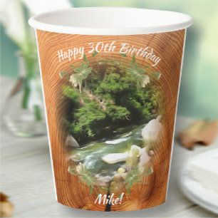 Gobelets En Papier Rivière Birthday 0365