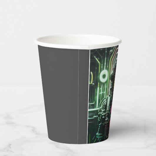 Gobelets En Papier Robot 1 tasses en papier (Droite)