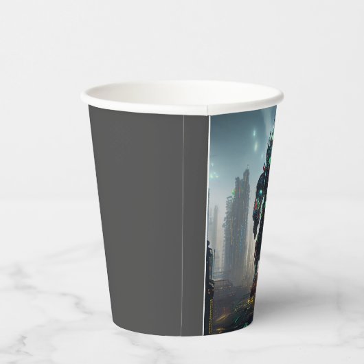 Gobelets En Papier Robot 4 tasses en papier (Droite)