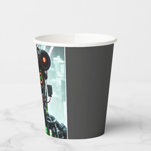 Gobelets En Papier Robot 5 tasses en papier (Gauche)