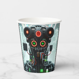 Gobelets En Papier Robot 5 tasses en papier
