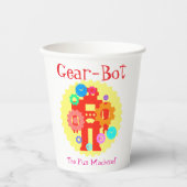 Gobelets En Papier Robot d'engrenage (Recto)