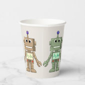 Gobelets En Papier Robots et engrenages à thème Anniversaire Coupes d (Droite)