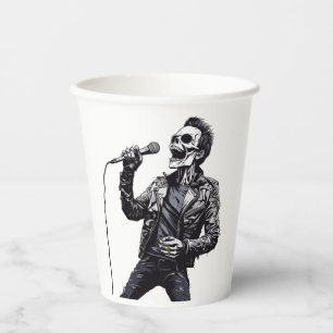 Gobelets En Papier Rock and Roll Skeletons Anniversaire