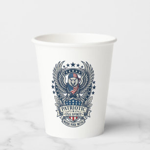 Gobelets En Papier Rocker du bandana patriotique Méta musique Old Glo
