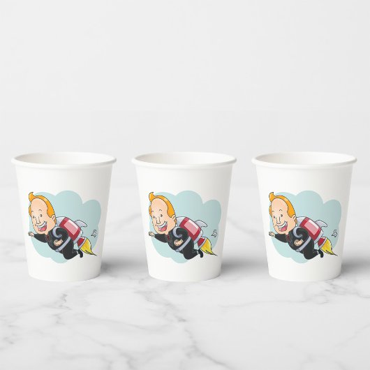 Gobelets En Papier Rocket Man