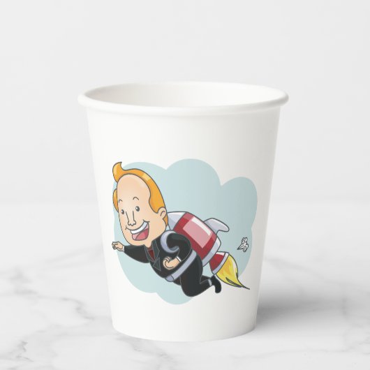 Gobelets En Papier Rocket Man (Recto)