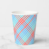 Gobelets En Papier Rocket Pop, Petit Plaid (Verso)