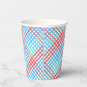 Gobelets En Papier Rocket Pop, Petit Plaid (Droite)